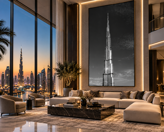 Burj Khalifa - Dubai BW 01